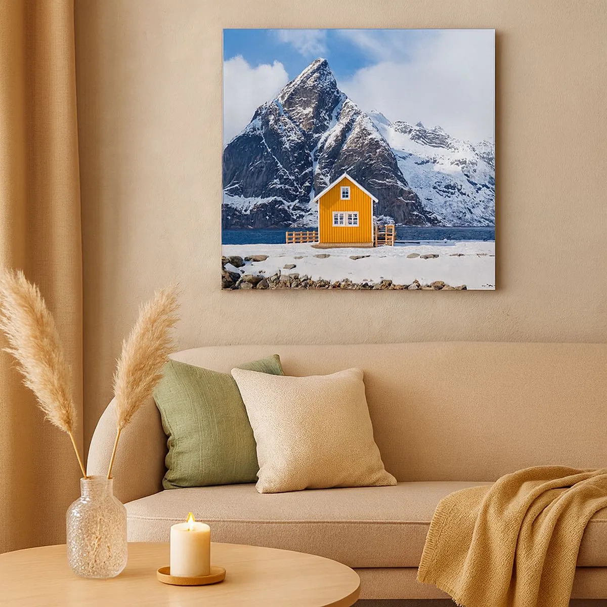 Obraz na plátně - Skandinávská dovolená - 30x30 cm