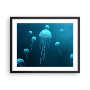 Plakát v černém rámu - Oceánský tanec - 50x40 cm