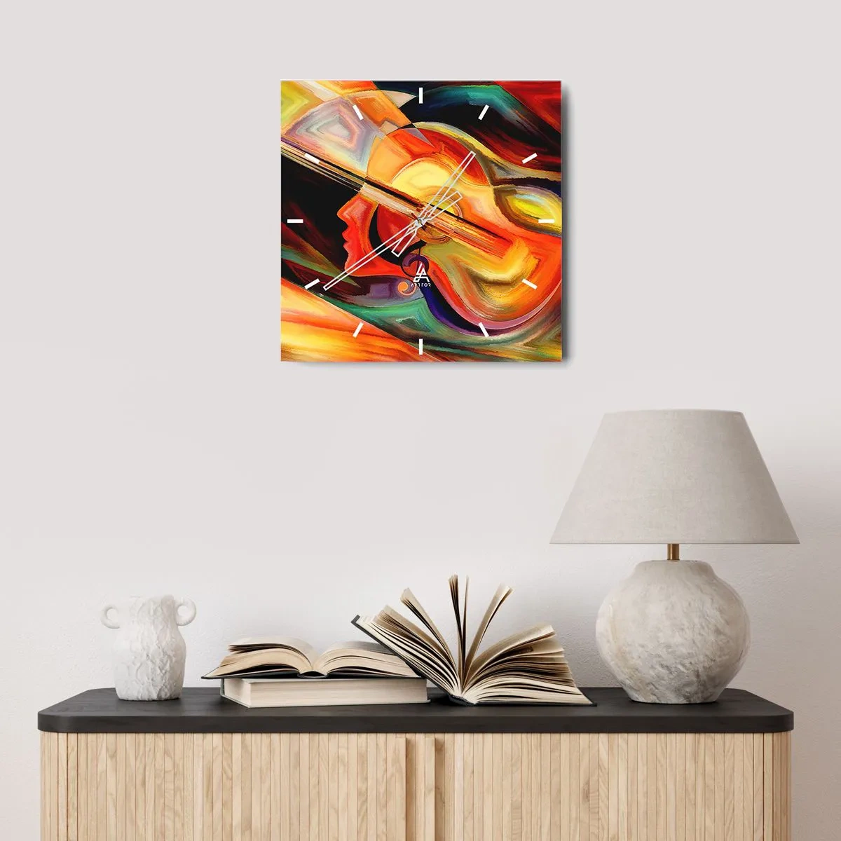 Nástěnné hodiny - Všechno je v pořádku - 30x30 cm