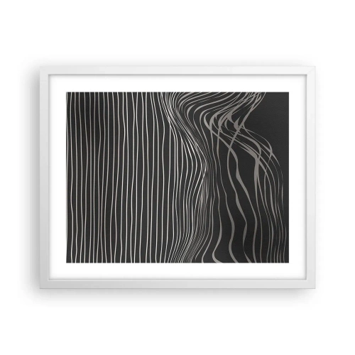 Plakát v bílém rámu - Rytmus a přízvuk - 50x40 cm