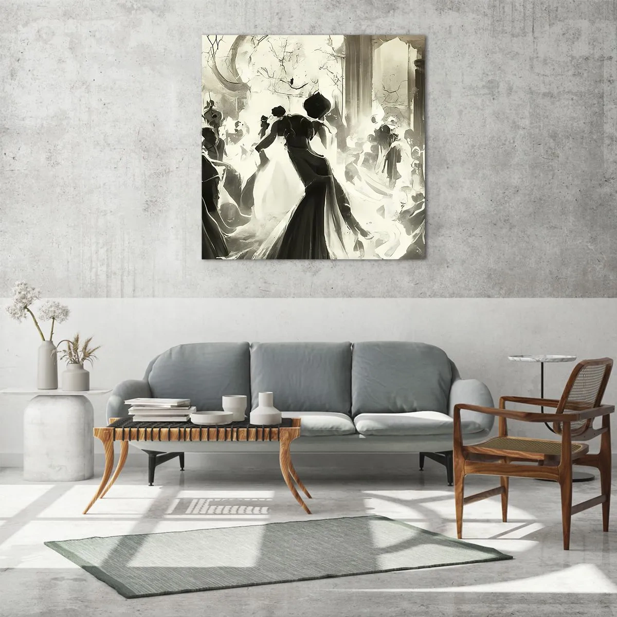 Obraz na skle - Velká maškaráda - 60x60 cm