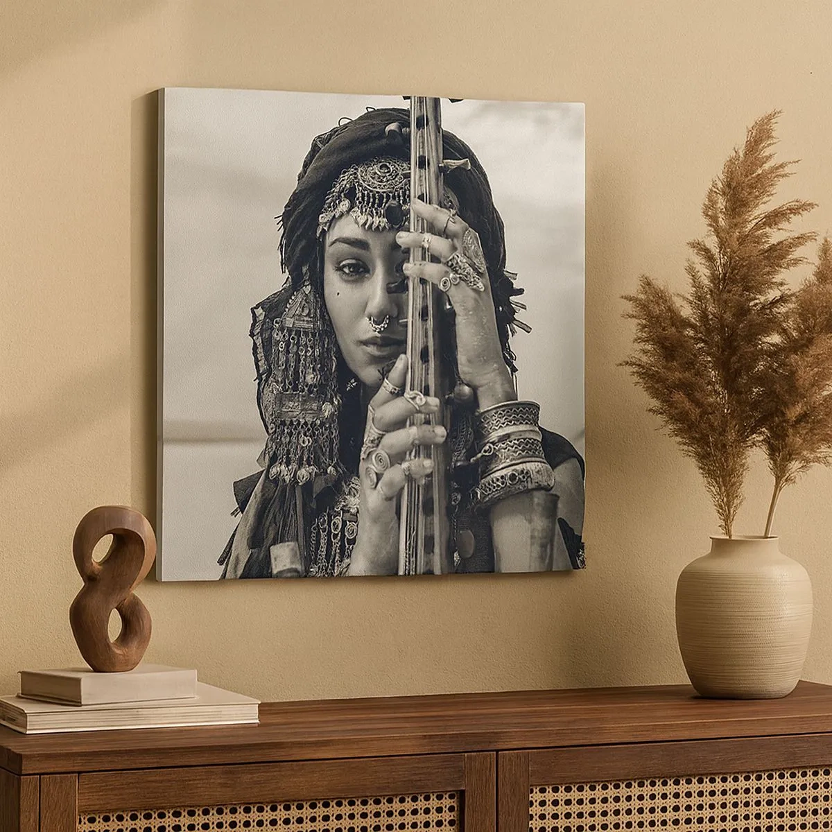 Obraz na plátně - Samotná hudba orientu - 30x30 cm