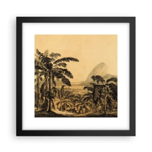 Plakát v černém rámu - V koloniálním stylu - 30x30 cm