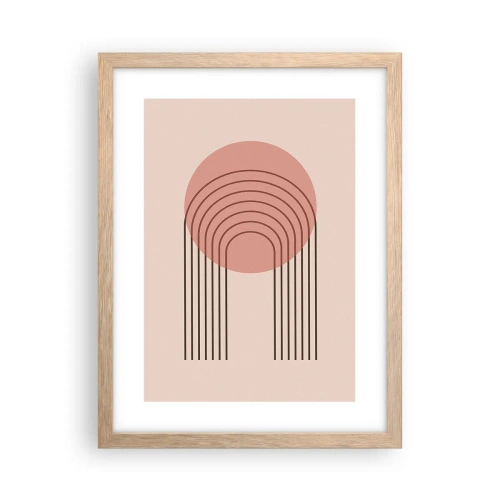 Plakát v rámu světlý dub - Neodolatelná přitažlivost - 30x40 cm