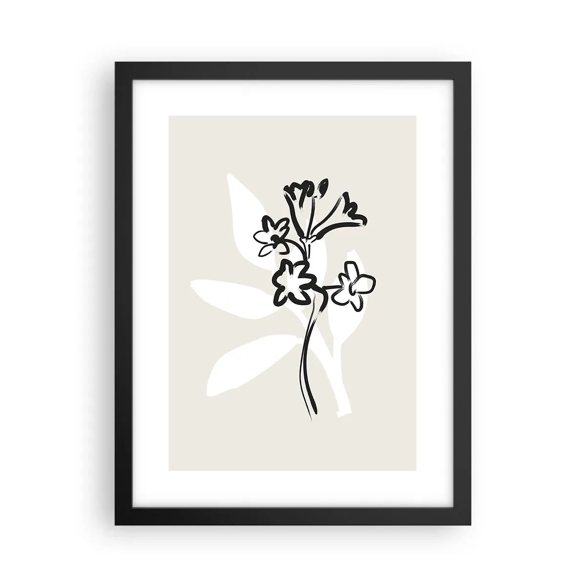 Plakát v černém rámu - Náčrtek pro herbář - 30x40 cm