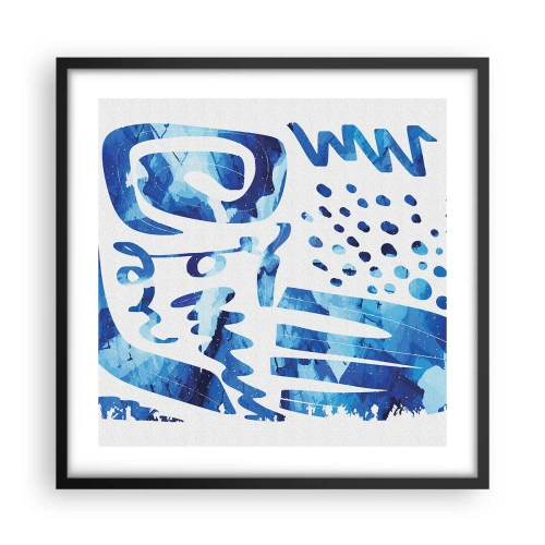 Plakát v černém rámu - Zpět ke kořenům - 50x50 cm