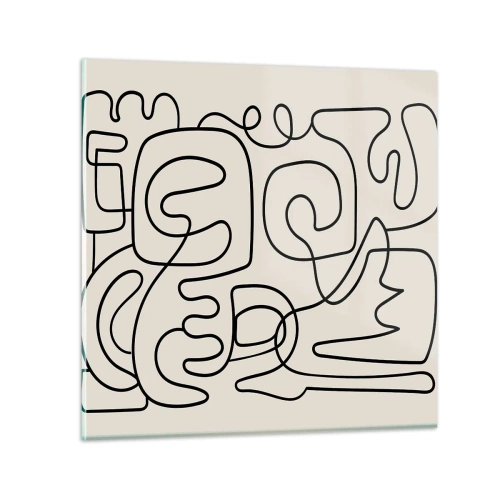 Obraz na skle - Podle stopy - 70x70 cm