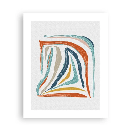 Plakát - Přátelsky usměvavá abstrakce - 40x50 cm