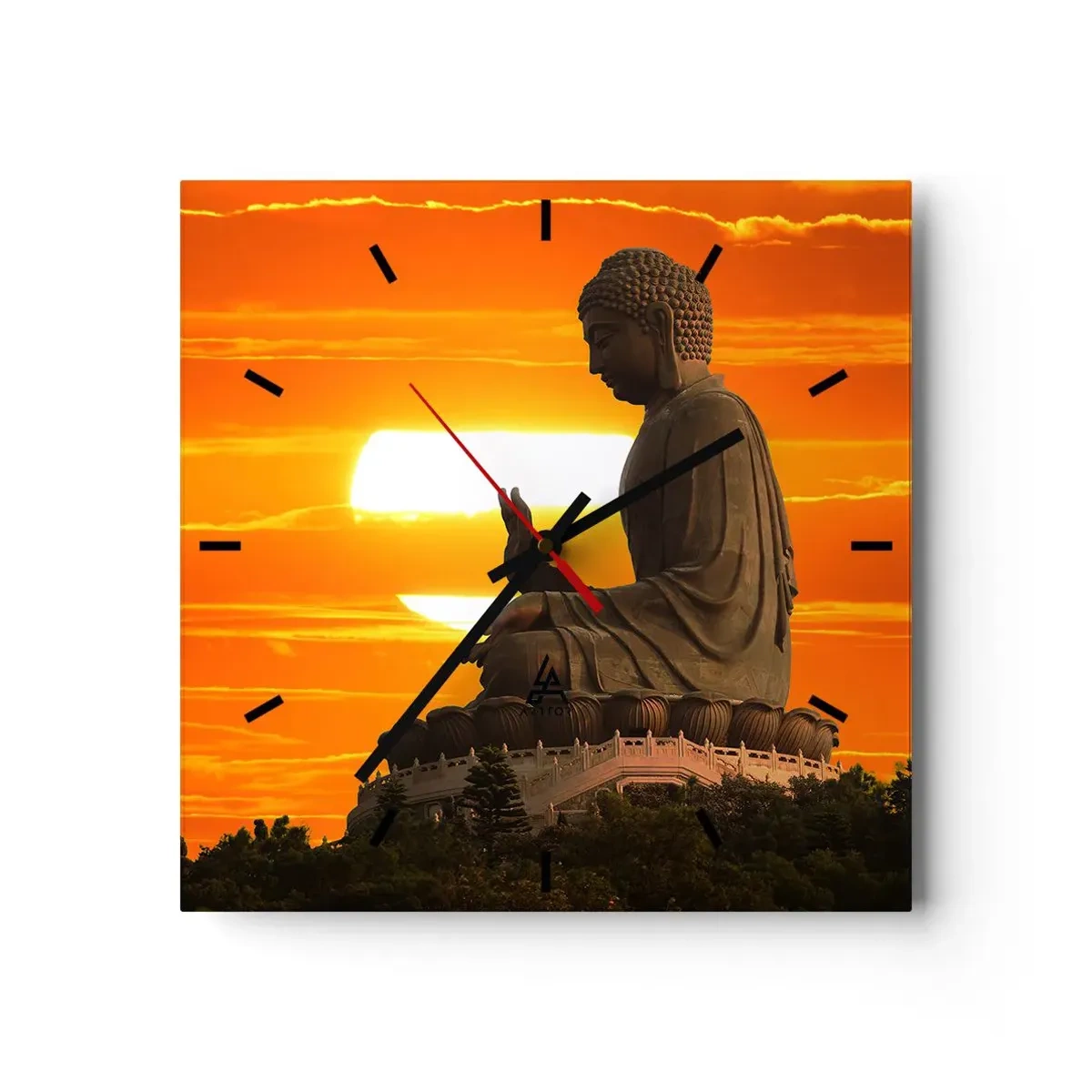 Nástěnné hodiny - Bez strachu ze světa - 40x40 cm