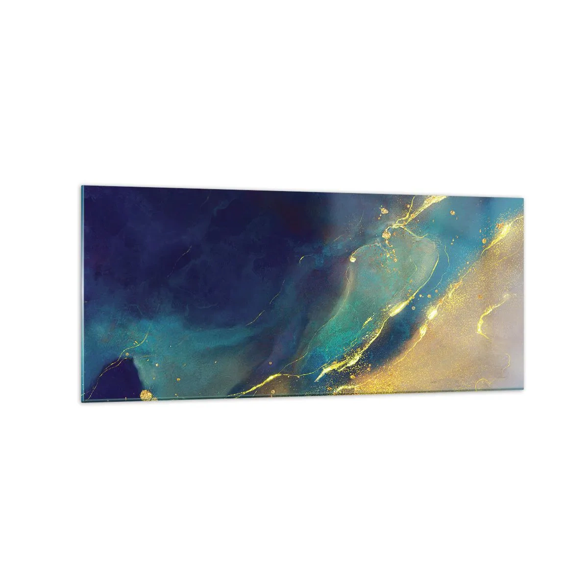 Obraz na skle - Zlatý močál - 120x50 cm