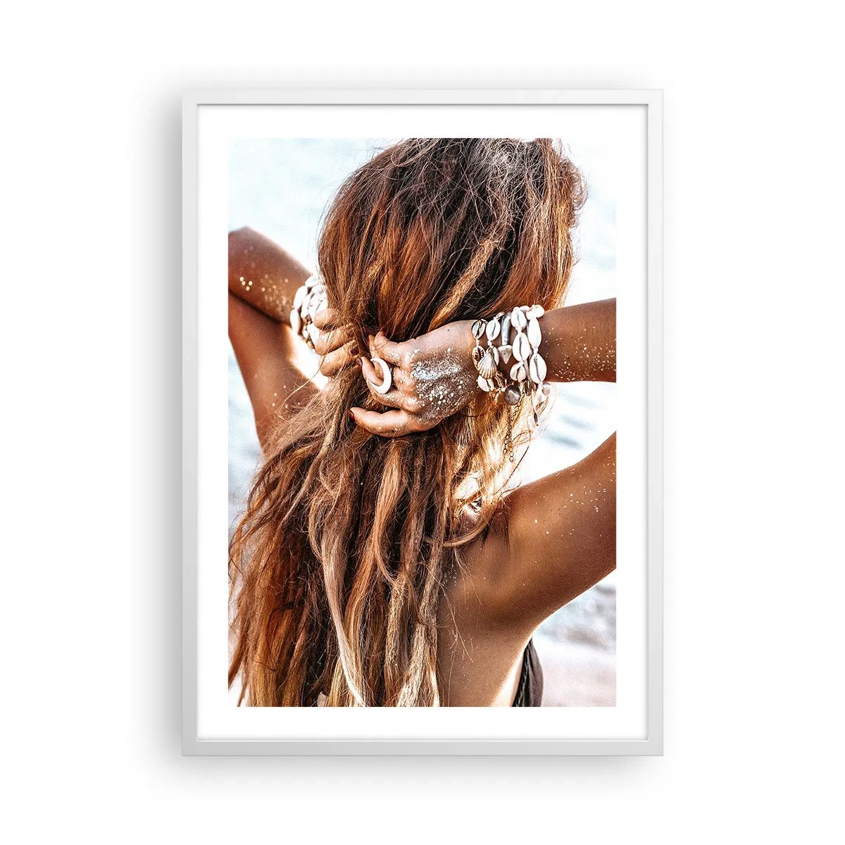 Plakát v bílém rámu - Sestra vody a slunce - 50x70 cm