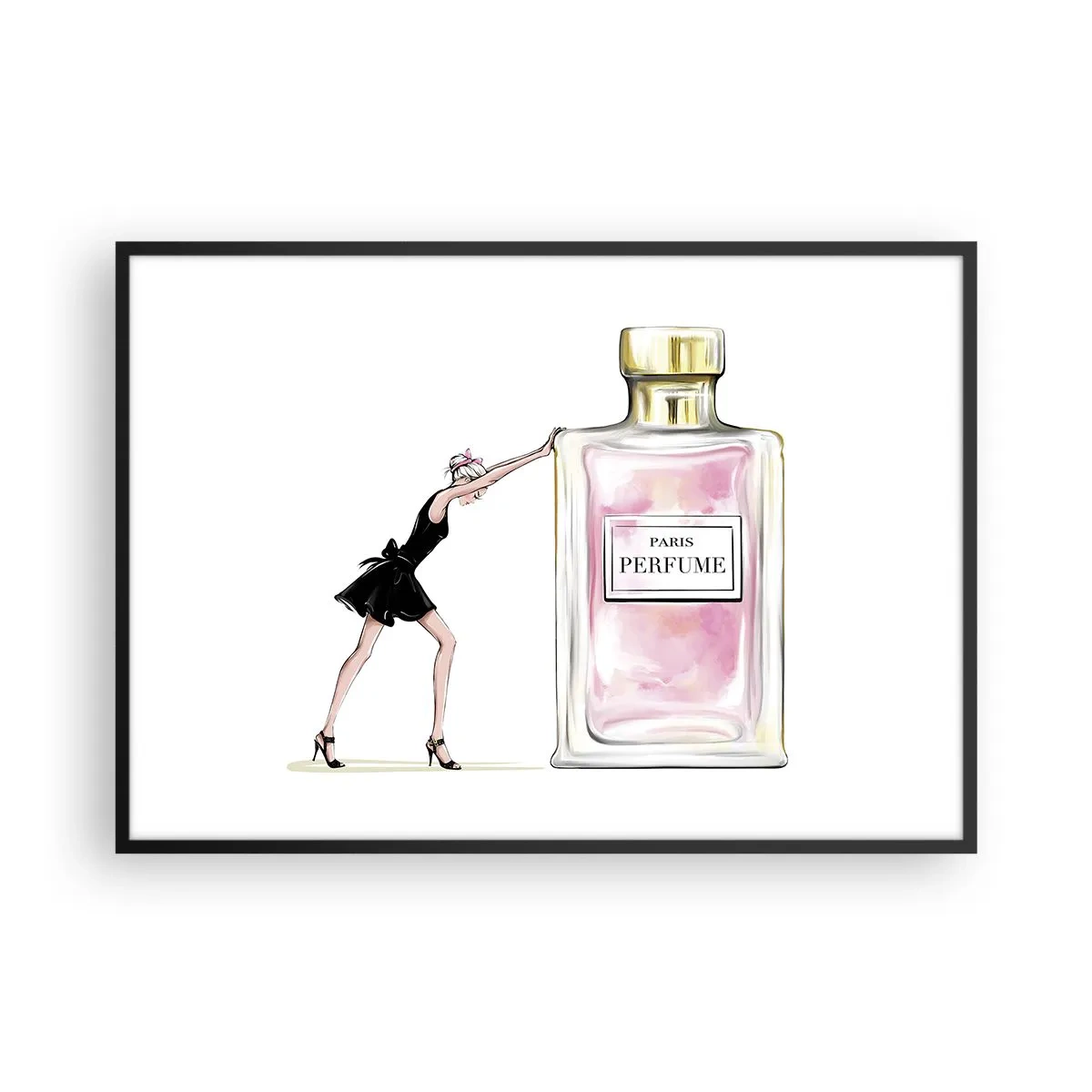 Plakát v černém rámu - Podstata ženskosti - 100x70 cm