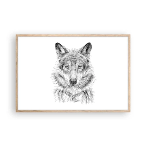 Plakát v rámu světlý dub - Rozený vůdce - 91x61 cm