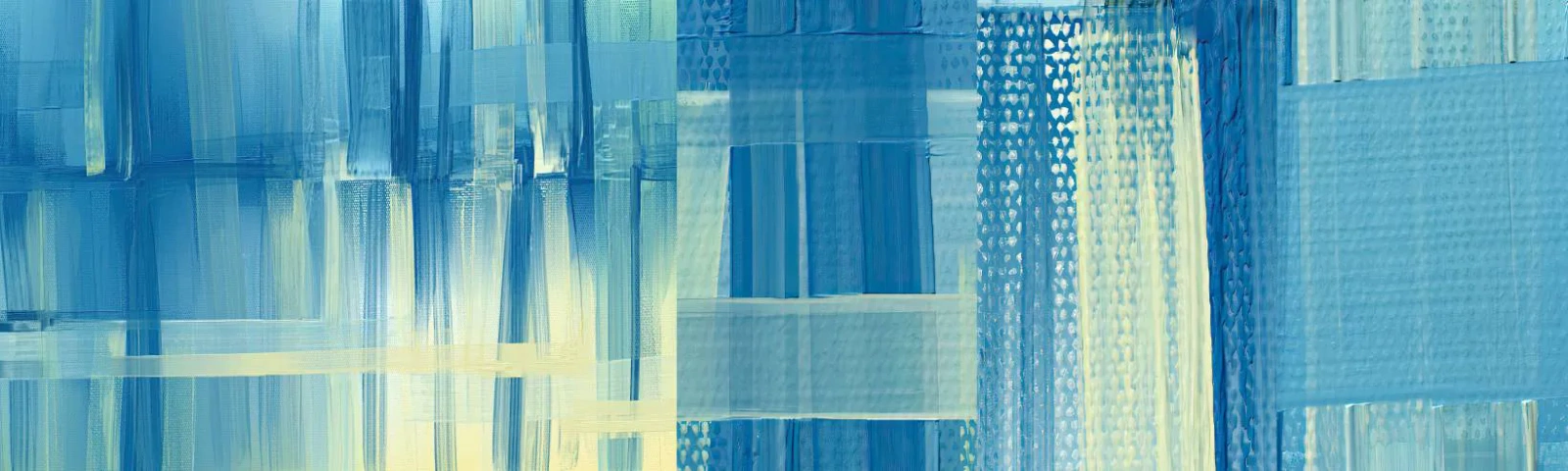 Vzor Fototapety Samolepicí Deluxe Sticker - Kompozice v tyrkysu - Abstrakce, Pásy, Námořní - 100x30 cm