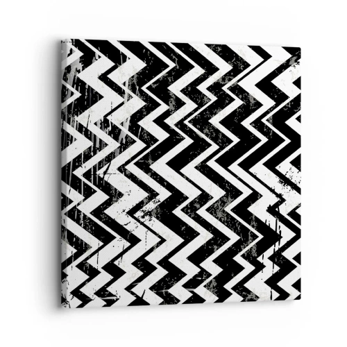Obraz na plátně - Cik-bílé, cik-černé - 30x30 cm