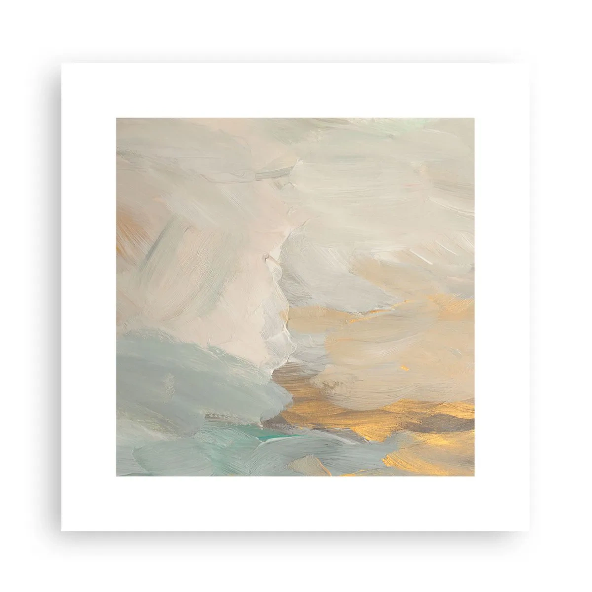 Plakát - Abstrakce – krajina něhy - 30x30 cm