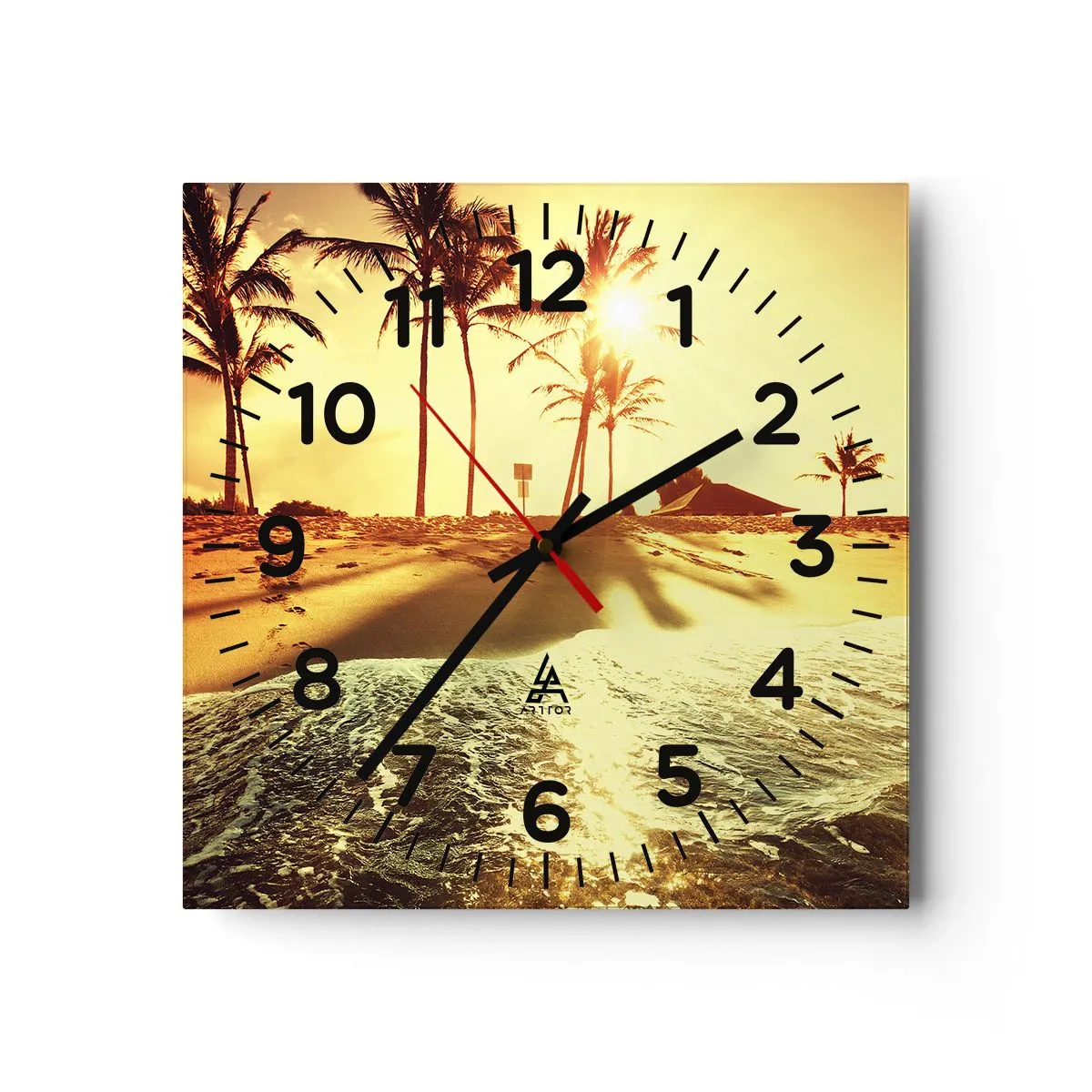 Nástěnné hodiny - Kalifornské odpoledne - 40x40 cm