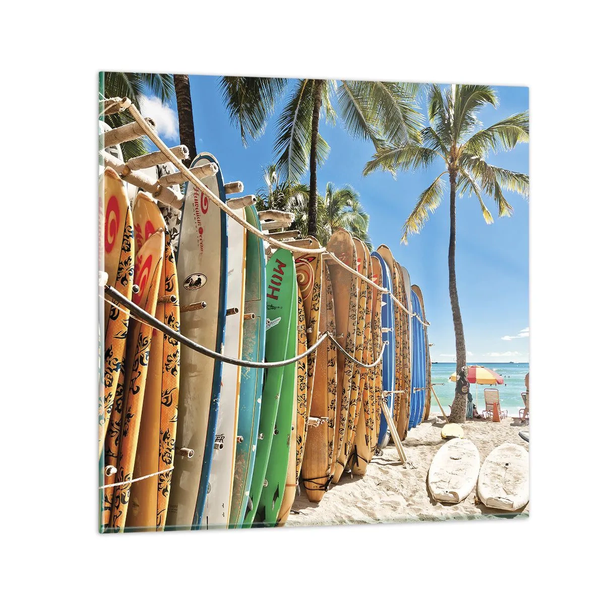 Obraz na skle - Slunečná zábava - 70x70 cm