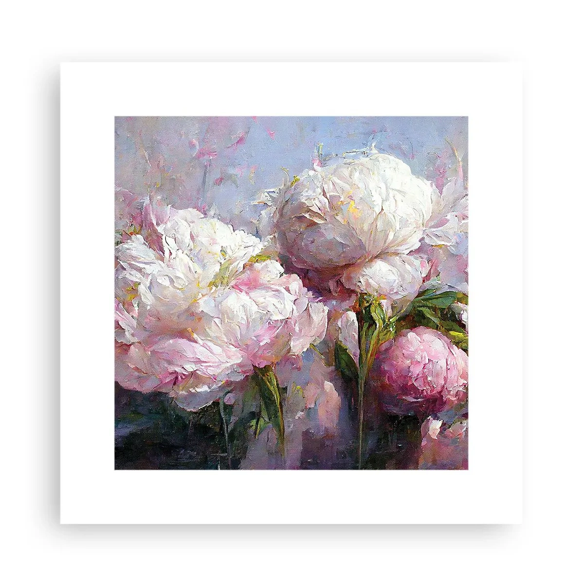 Plakát - Kytice překypující životem - 30x30 cm
