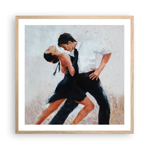 Plakát v rámu světlý dub - Tango mých tužeb a snů - 60x60 cm