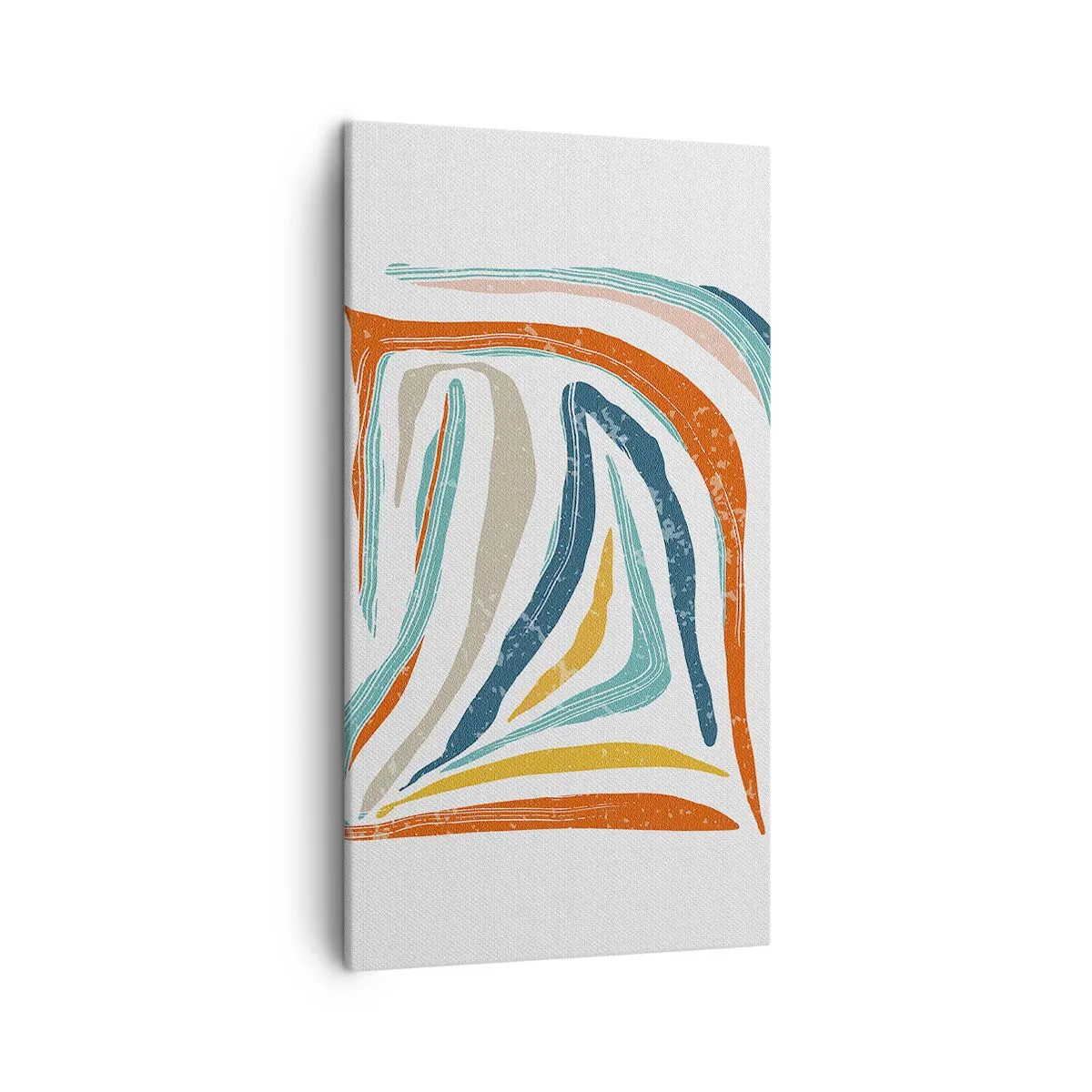 Obraz na plátně - Přátelsky usměvavá abstrakce - 45x80 cm