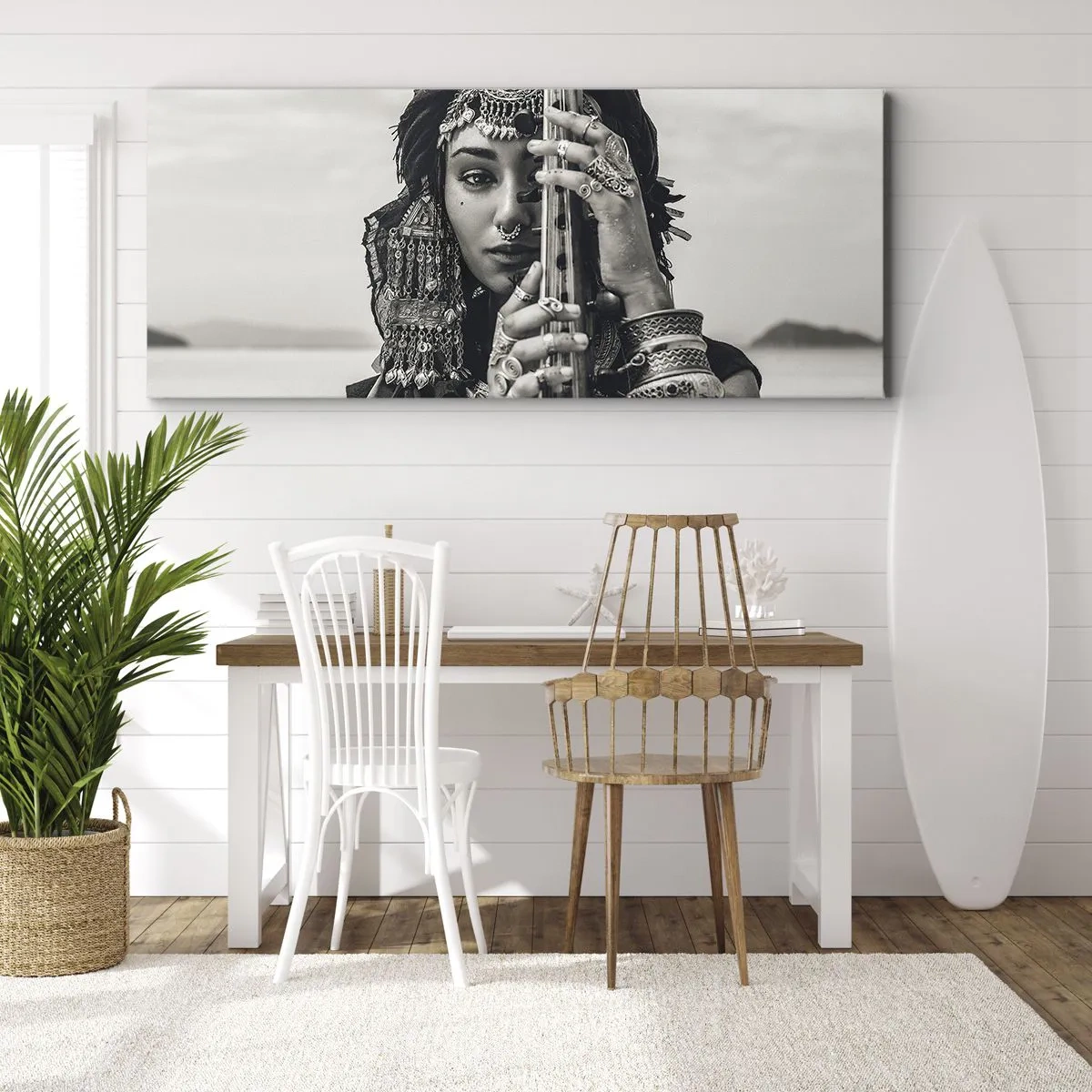 Obraz na plátně - Samotná hudba orientu - 90x30 cm