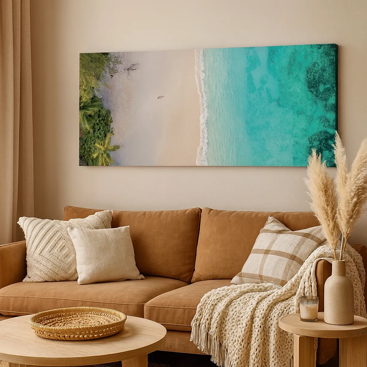 Obraz na plátně - Rajská pláž - 30x30 cm