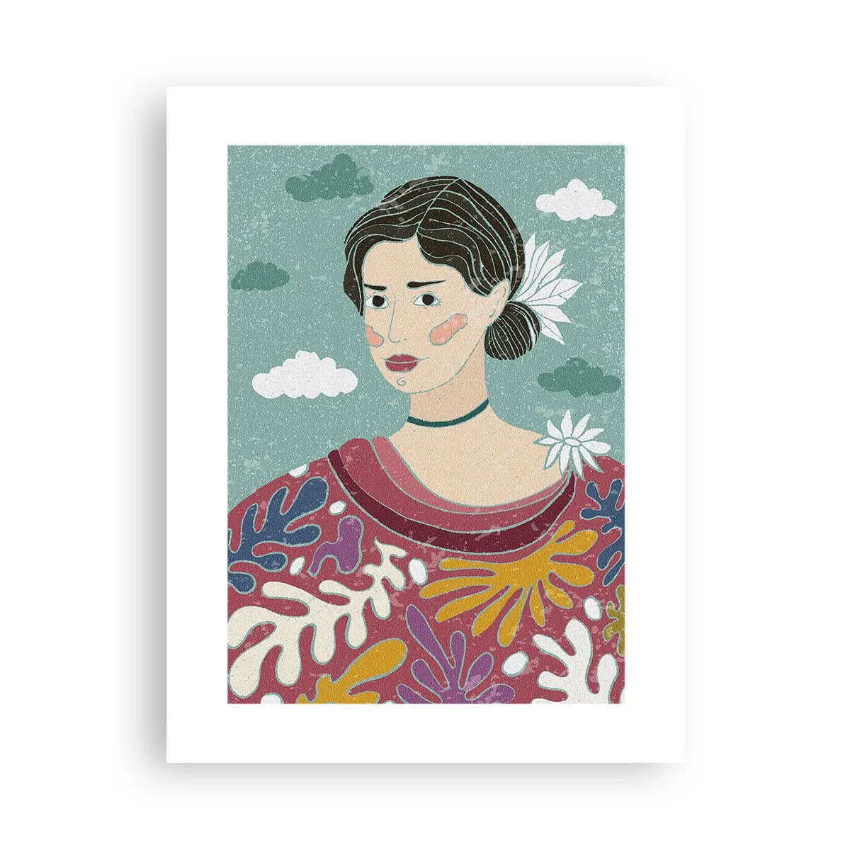 Plakát - S melancholií v pohledu - 30x40 cm