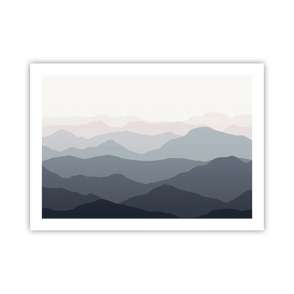 Plakát - Vlny hor - 70x50 cm