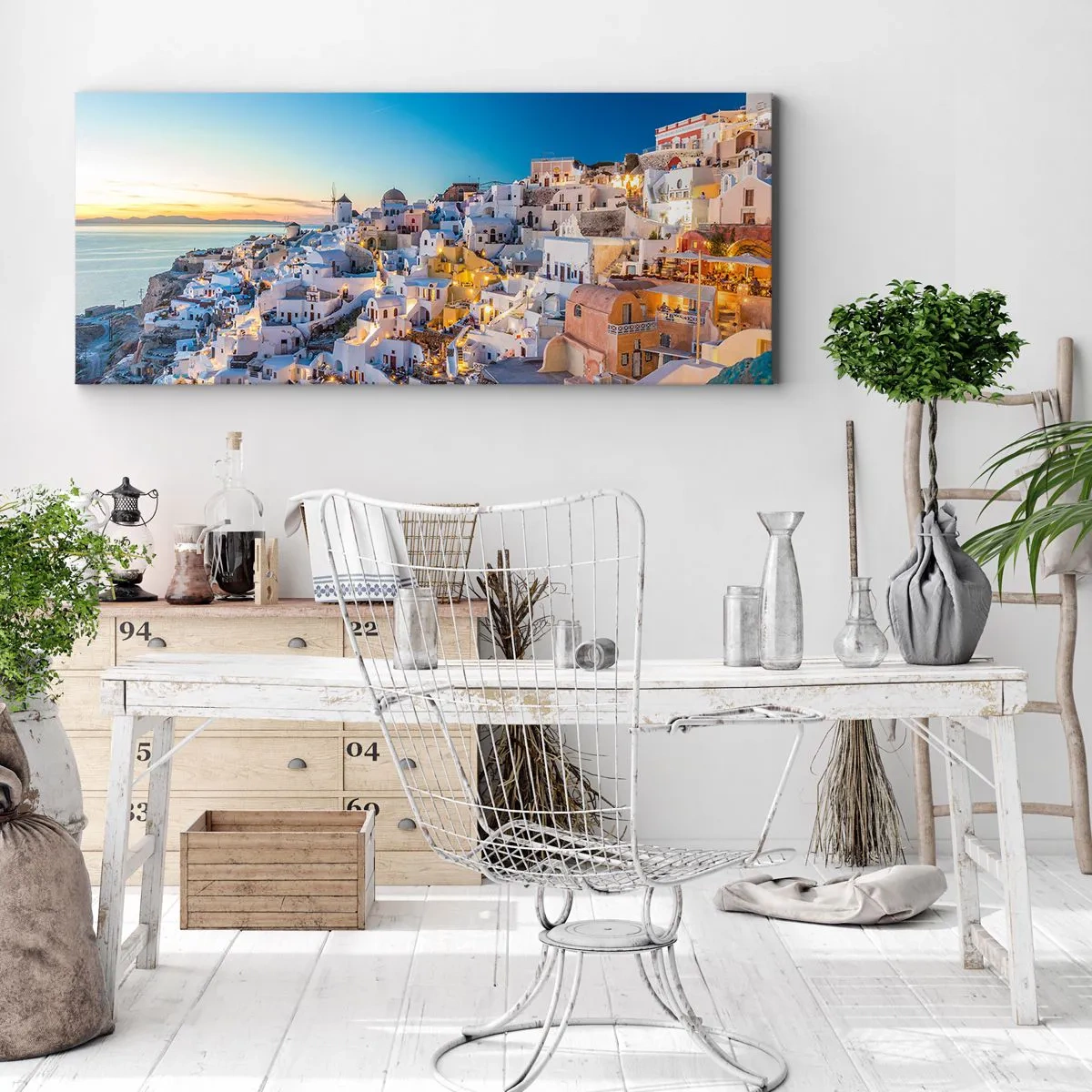 Obraz na plátně - Esence Řecka - 100x40 cm