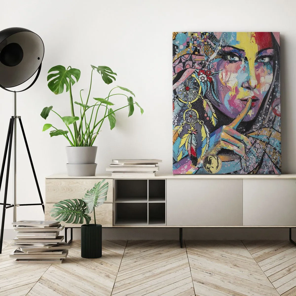 Obraz na plátně - Mlč, než pochopíš - 55x100 cm
