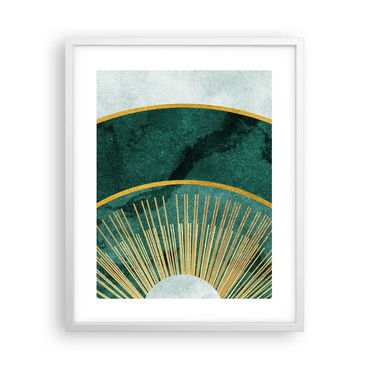 Plakát v bílém rámu - Jiná sluneční soustava - 40x50 cm