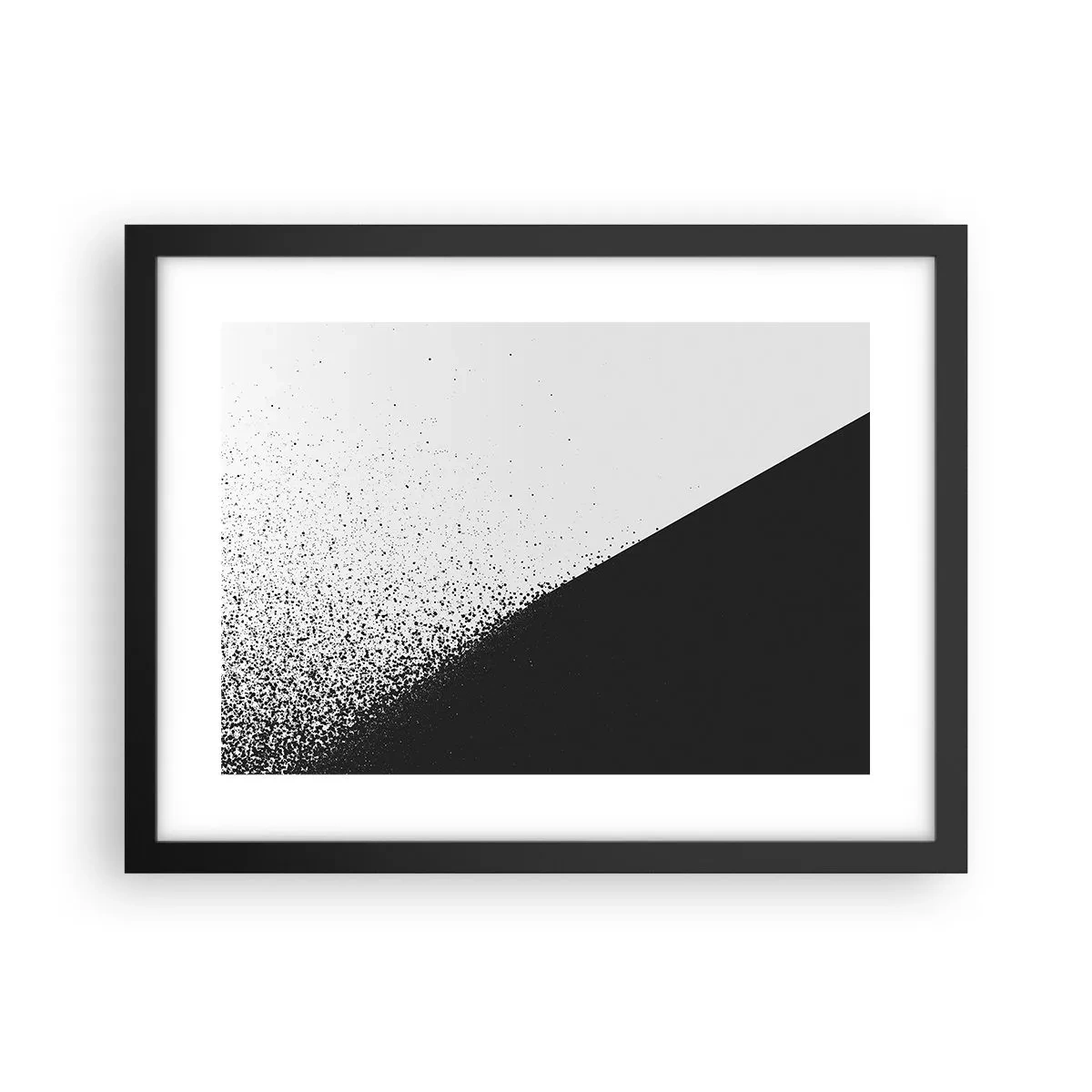 Plakát v černém rámu - Rychleji a rychleji, více a více - 40x30 cm