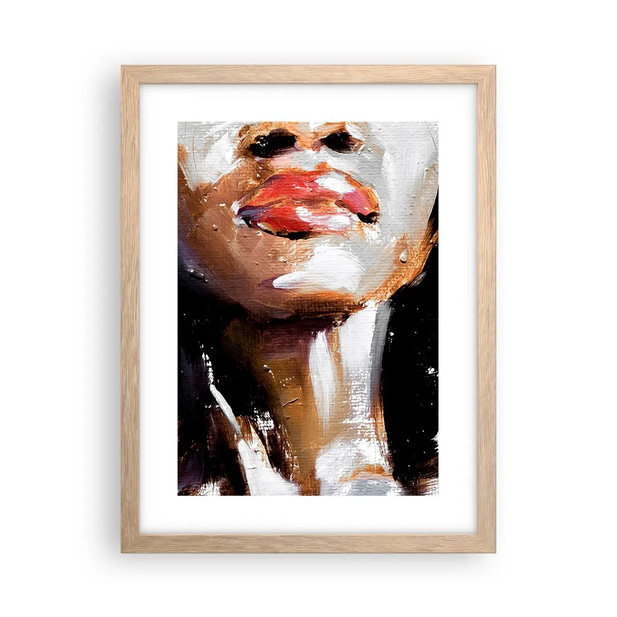 Plakát v rámu světlý dub - Hrdost bez předsudků - 30x40 cm