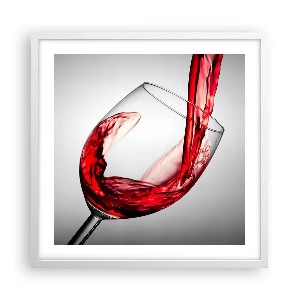 Plakát v bílém rámu - Barva - pohyb - zvuk - 50x50 cm