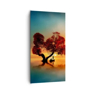 Obraz na plátně - Voda a ticho vesmíru - 65x120 cm