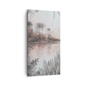 Obraz na plátně - Deník cestovatele z 19. století - 55x100 cm