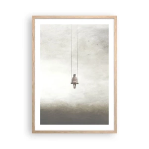 Plakát v rámu světlý dub - Dítě v nás - 50x70 cm