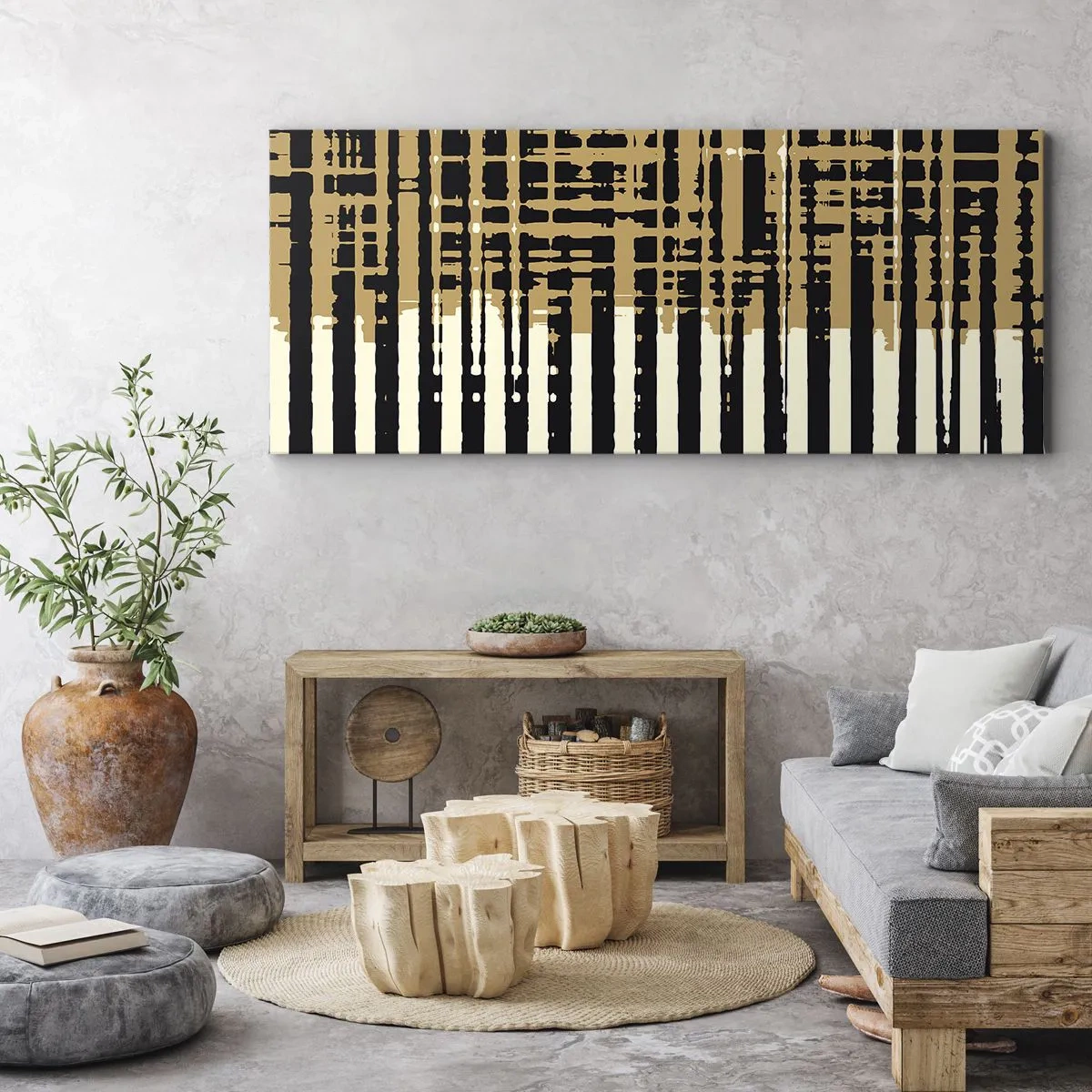 Obraz na plátně - Architektonická abstrakce - 160x50 cm