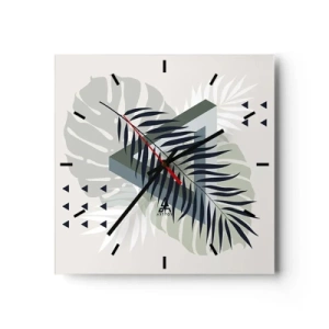 Nástěnné hodiny - Příroda a geometrie – dva řády? - 40x40 cm