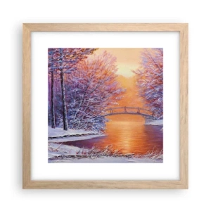 Plakát v rámu světlý dub - Sejdeme se zde - 30x30 cm