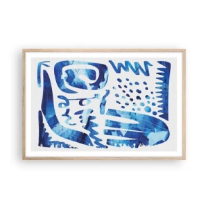 Plakát v rámu světlý dub - Zpět ke kořenům - 91x61 cm