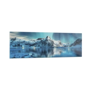 Obraz na skle - Noc plná světla - 160x50 cm