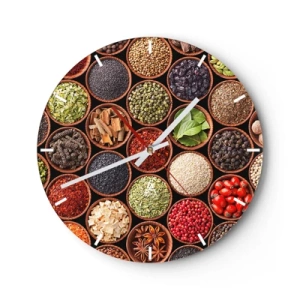 Nástěnné hodiny - Všechny chutě světa - 40x40 cm
