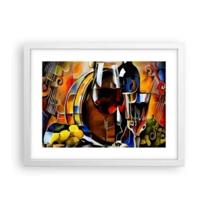 Plakát v bílém rámu - I svět dostává barvy - 40x30 cm