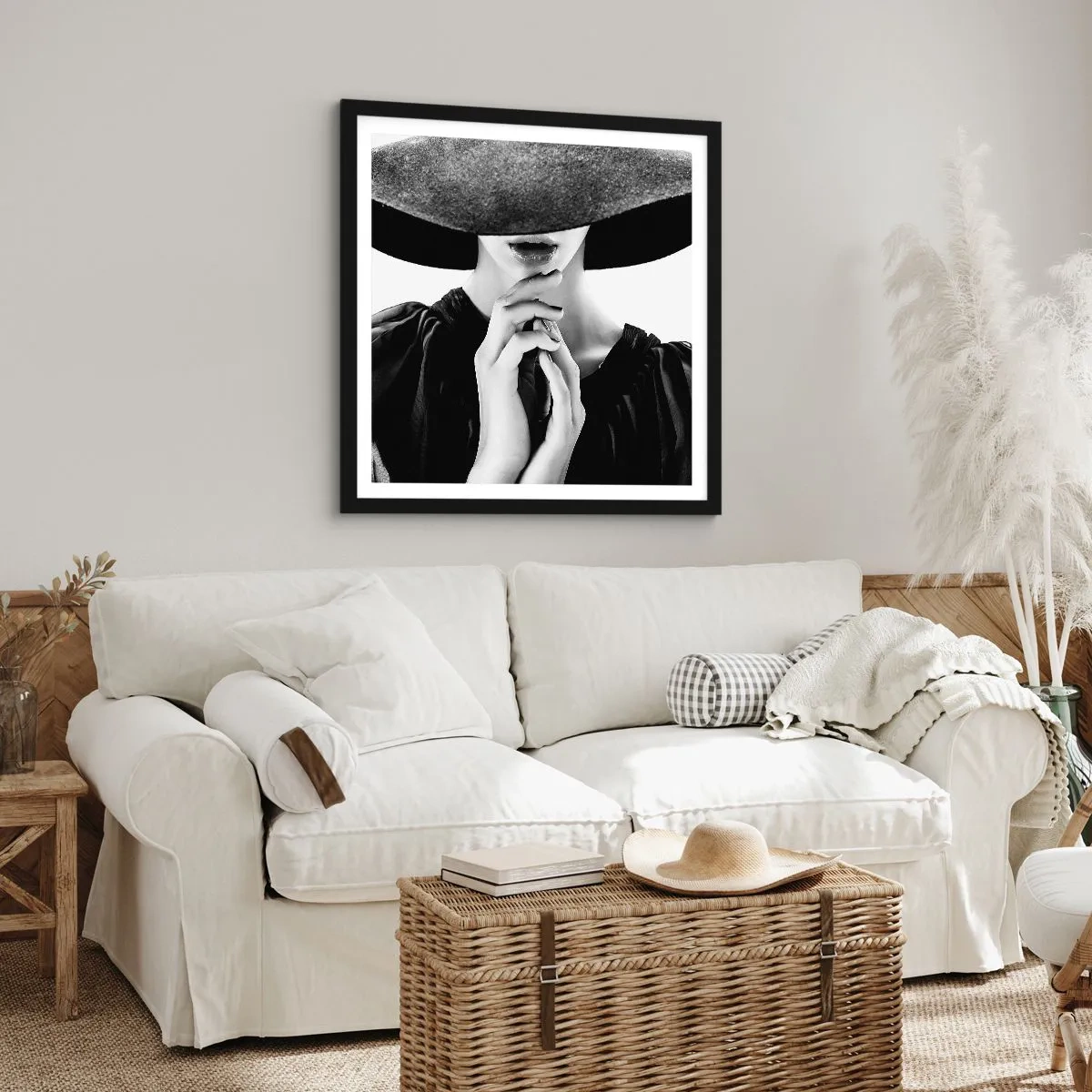 Plakát v černém rámu - Ukrytá krása - 50x50 cm