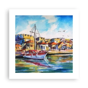 Plakát - Duhové odpoledne - 40x40 cm