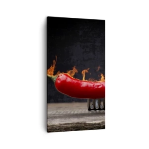 Obraz na plátně - Ohnivý předkrm - 45x80 cm