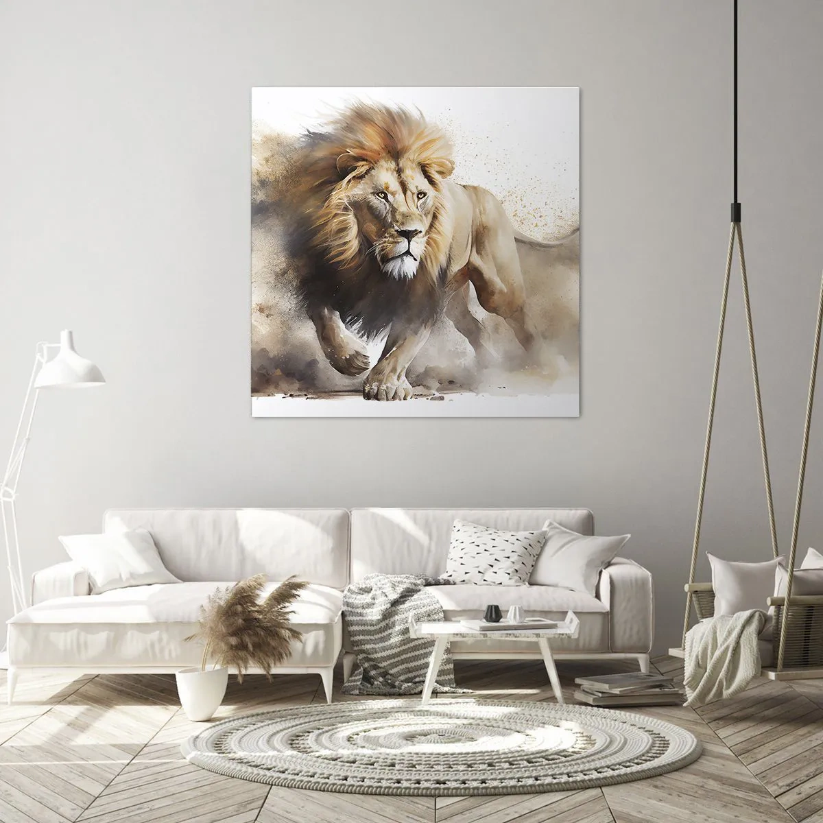 Obraz na plátně - Král se pohnul - 40x40 cm