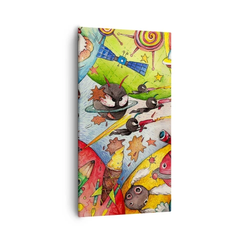 Obraz na plátně - Velké vesmírné dobrodružství - 55x100 cm